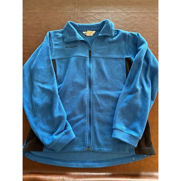 Blue and Black Youth Columbia Zip UP Jacket Size18/20 - Picture 1 of 4
